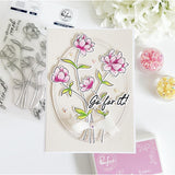 Pinkfresh Studio Clear Stamp Set 4"X6" Go For It