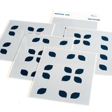 Pinkfresh Studio Stencils 4.25"X5.25" 5/Pkg Overlapping Geo Leaf Layering