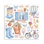 Stamperia Double-Sided Paper Pad 8"X8"Create Happiness Welcome Home