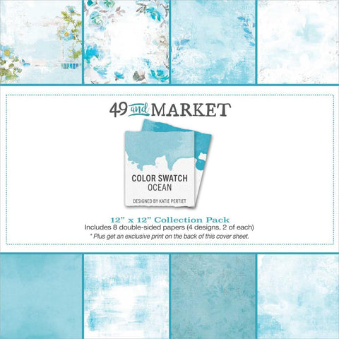 49 And Market Collection Pack 12"X12" Color Swatch: Ocean