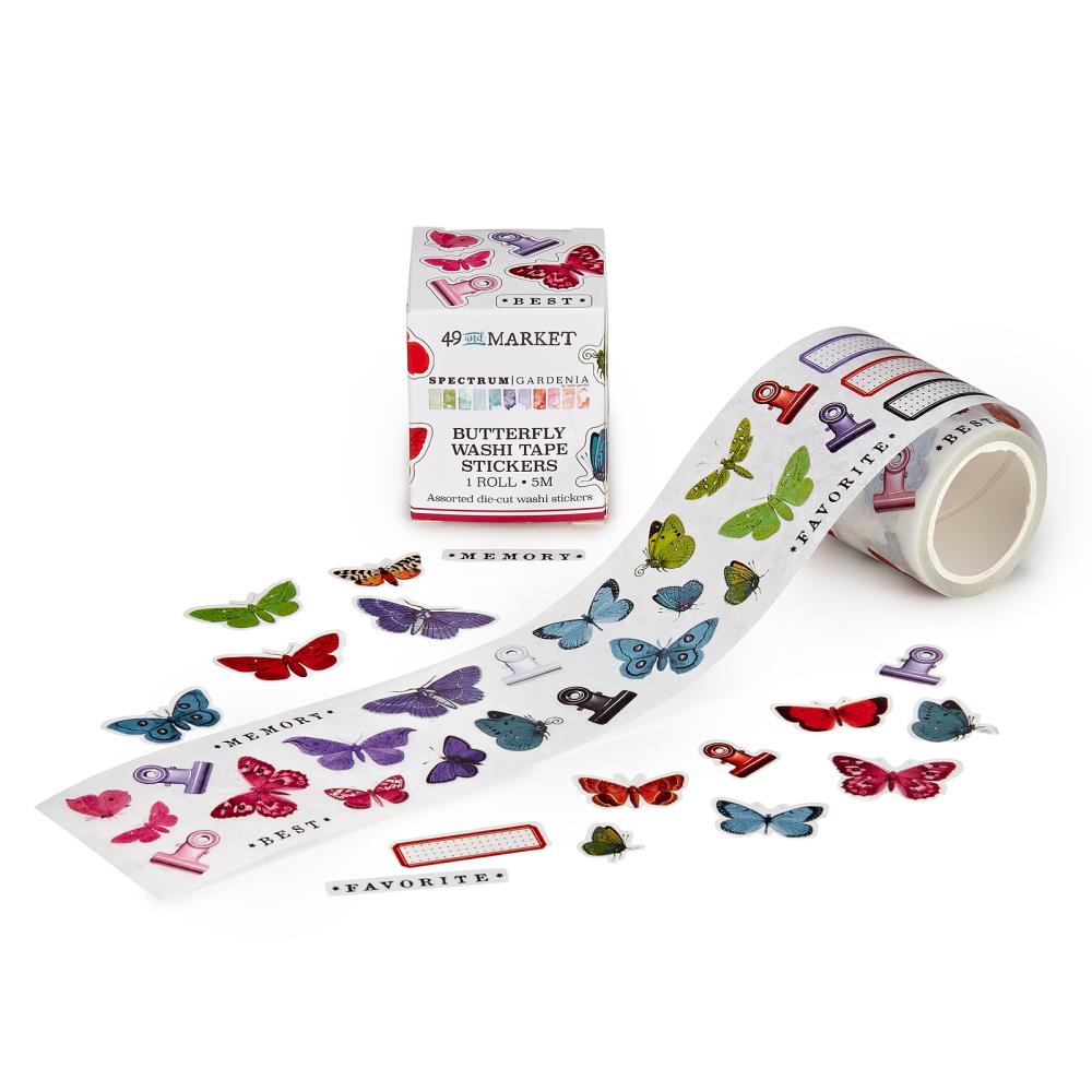 49 And Market Washi Sticker Roll Spectrum Gardenia Butterfly – Scrap en  masse