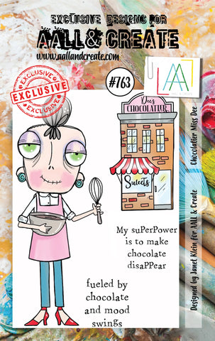 AALL & Create A7 STAMP #763 Chocolatier Miss Dee