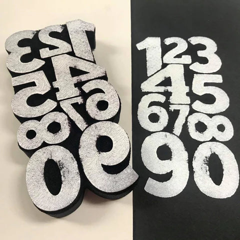 ArtFoamies Balzer Designs | Big Numbers | Foam Stamp