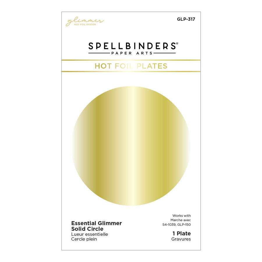 Solid Circle Essential Glimmer Hot Foil Plate - Default Title -  Spellbinders Paper Arts