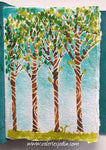 StencilGirl Products Winter Trees Bark