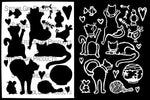 StencilGirl Products Silly Cat