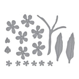 Spellbinders Forget-Me-Not and Ladybugs Etched Dies from the Through the Garden Gate Collection