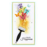 Spellbinders Butterfly Burst Etched Dies from the Paint Your World Collection