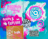 StencilGirl Products Text and Texture Explore Stencil