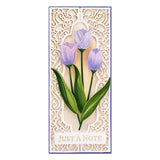 S50 Spellbinders Layered Tulips Etched Dies from the Layered Fleur Bouquet Slimlines Collection