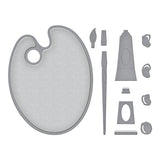Spellbinders Painter's Palette Etched Dies from the Paint Your World Collection