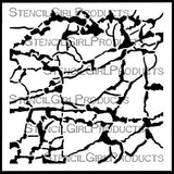 StencilGirl Products Sidewalk of Puerto Rico #1 Reverse 6" x 6"