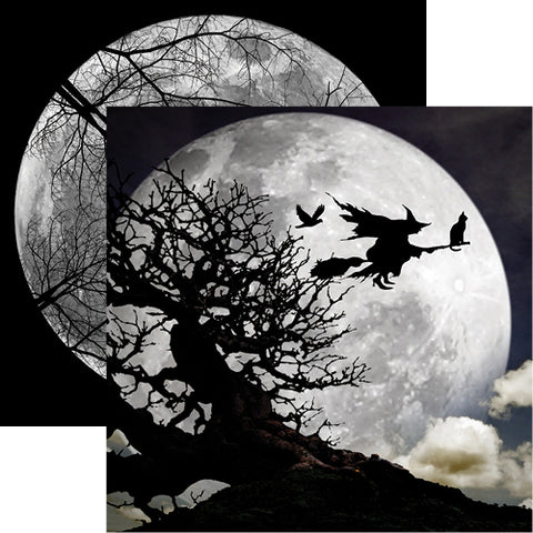 Reminisce - Full Moon Eerie Night Double-Sided Cardstock 12"X12"