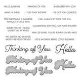 Spellbinders I'VE GOT YOU COVERED CLEAR STAMP & DIE SET FROM THE SHOWERED WITH LOVE COLLECTION BY VICKI PAPAIOANNOU