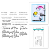 Spellbinders I'VE GOT YOU COVERED CLEAR STAMP & DIE SET FROM THE SHOWERED WITH LOVE COLLECTION BY VICKI PAPAIOANNOU