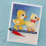 Spellbinders DUCK WITH UMBRELLA ETCHED DIES FROM THE SHOWERED WITH LOVE COLLECTION BY VICKI PAPAIOANNOU