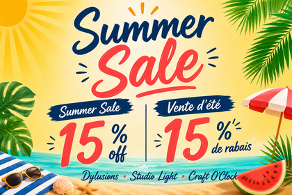 Summer Sale / Vente d'été - 15 % off / 15 % de rabais