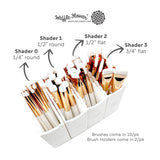 Waffle Flower Brush Holder Duo