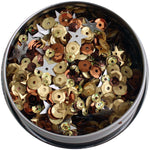 Buttons Galore 28 Lilac Lane Tin W/Sequins 40g Not So Heavy Metal