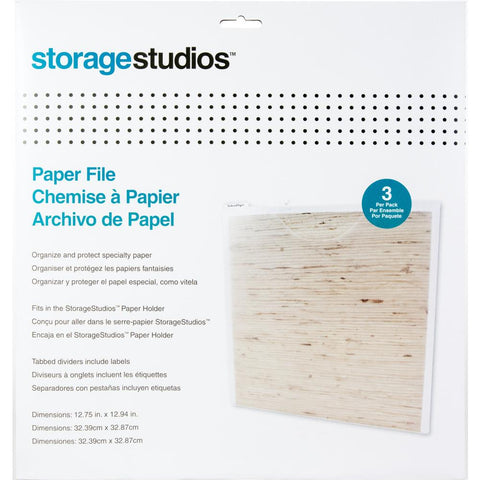 Storage Studios - Paper Files W/Tabbed Dividers & Labels 3/Pkg