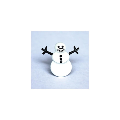 Eyelet Outlet Shape Brads 12/Pkg Snowmen