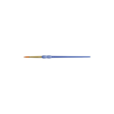 Crafter's Choice Gold Taklon Round Brush Size 3/0