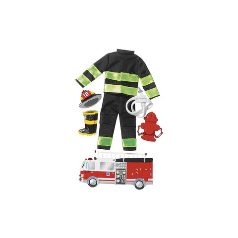 Jolee's Le Grande Dimensional Stickers Firefighter