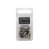 Creative Impressions Metal Paper Fasteners 10mm 25/Pkg Screw Heads - Pewter