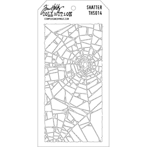Tim Holtz - Layered Stencil 4.125"X8.5" Shatter