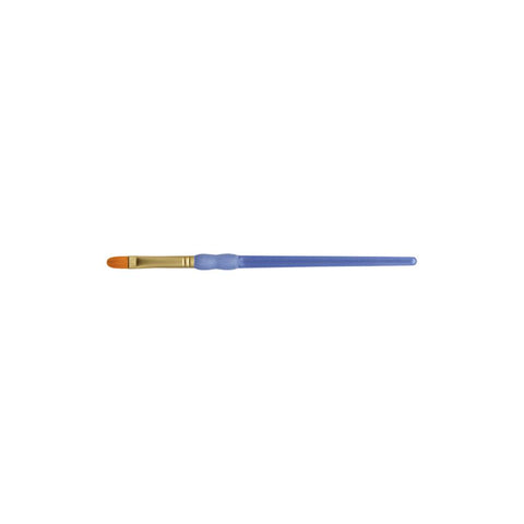 Crafter's Choice Gold Taklon Filbert Brush Size 12