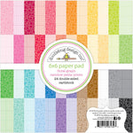 Doodlebug Petite Prints Double-Sided Paper Pad 6"X6" 24/Pkg Floral-Graph Rainbow, 24 Designs/1 Each