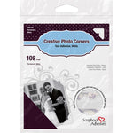 Paper Photo Corners Self-Adhesive 108/Pk White