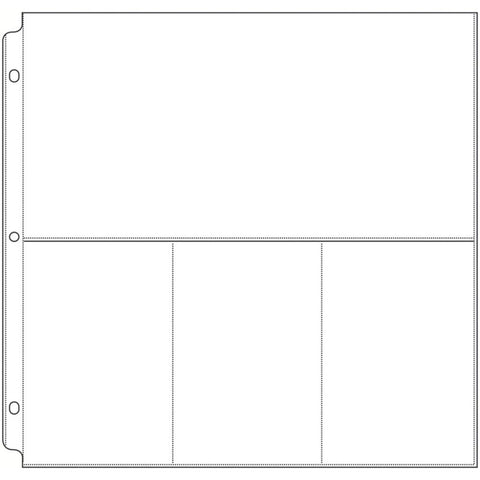  9x12 Page Protectors - Nine 3x4 Pockets - 10 Pack