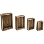 Tim Holtz Idea-Ology - Wooden Vignette Boxes 4/Pkg Brown