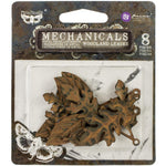 Finnabair Mechanicals Metal Embellishments - Woodland Leaves 8/Pkg