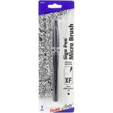 Pentel Arts Sign Pen W/Micro Brush Tip Black