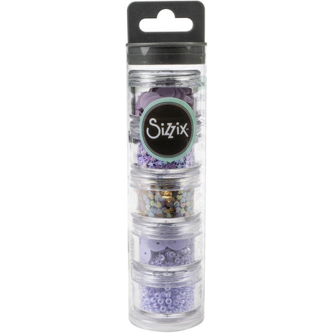 Sizzix Making Essential Sequins & Beads Lavender Dust 5g Per Pot