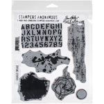 Tim Holtz Cling Stamps 7"X8.5" Grunged