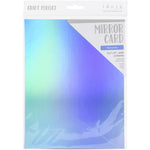 Craft Perfect Iridescent Mirror Cardstock 8.5"X11" 5/Pkg Mariana Mist
