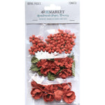 49 And Market -Royal Posies Paper Flowers 49/Pkg Tomato