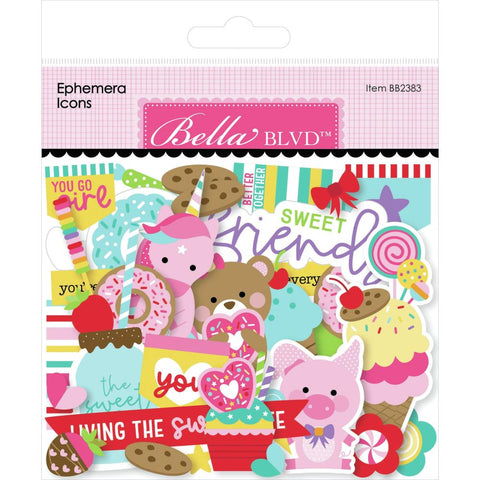 Bella Blvd -Cardstock Ephemera Icons, My Candy Girl