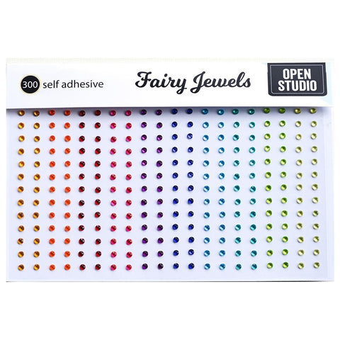 Memory Box Self-Adhesive Fairy Jewels 300/Pkg Bright