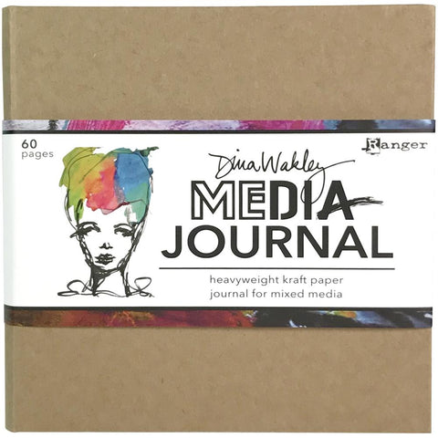 Dina Wakley Media Kraft Journal 6"X6" Includes Heavyweight Watercolor Paper