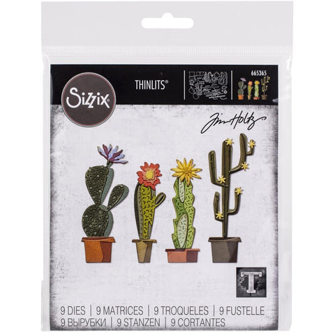 Sizzix Thinlits Dies By Tim Holtz Funky Cactus