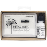 Hero Arts Pigment Ink Pad + Reinker Bundle Unicorn White