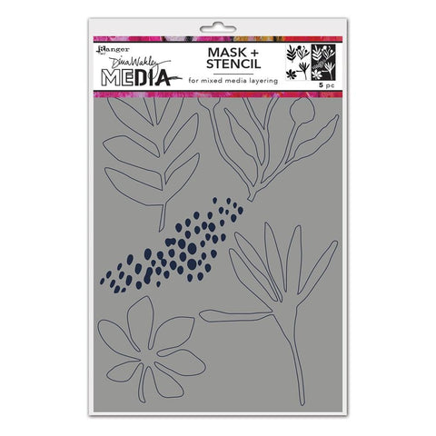 Dina Wakley Media Stencils + Masks 6"X9" - Things That Grow