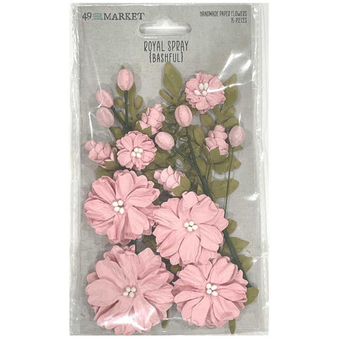 49 And Market Royal Spray Paper Flowers 15/Pkg Bashful