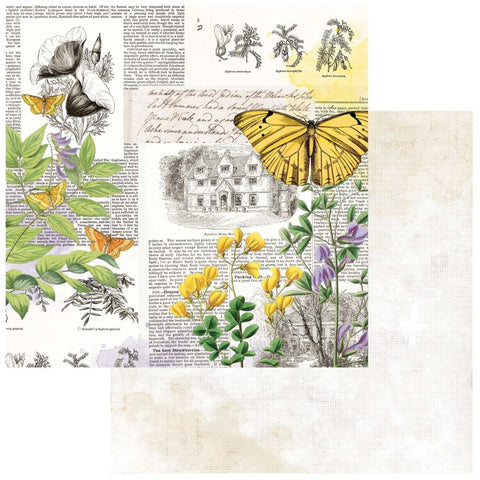 Curators Botanical Double-Sided Cardstock 12"X12" - Flutterology