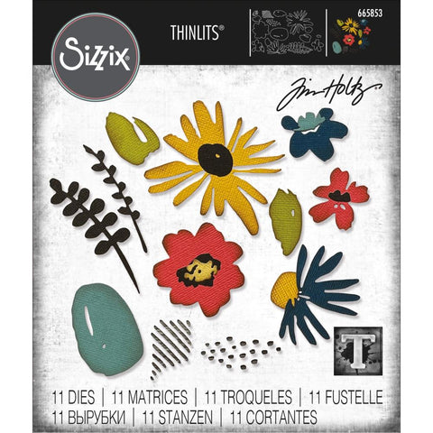 Sizzix Thinlits Dies By Tim Holtz 11/Pkg Modern Floristry