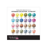 Spectrum Noir Triblend Brush Markers 24/Pkg Extended Collection